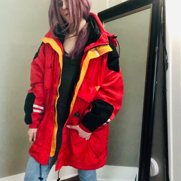 Vintage Jackets & Blazers - Vintage 80s 90s Sunbuster Parka neon street wear